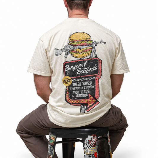 Burgers & Beltfeds - Olive/Off White