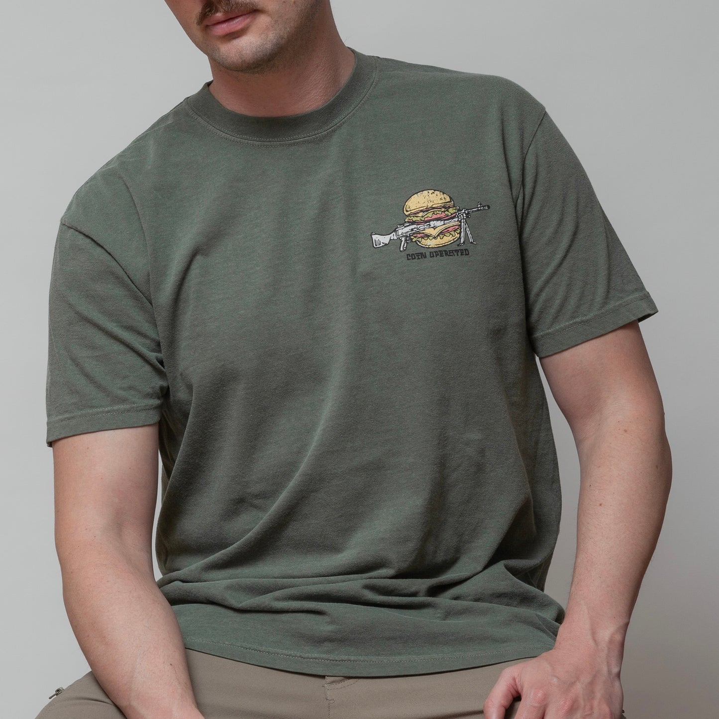 Burgers & Beltfeds - Olive/Off White