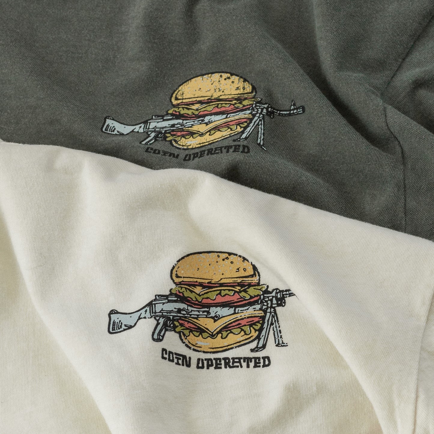 Burgers & Beltfeds - Olive/Off White