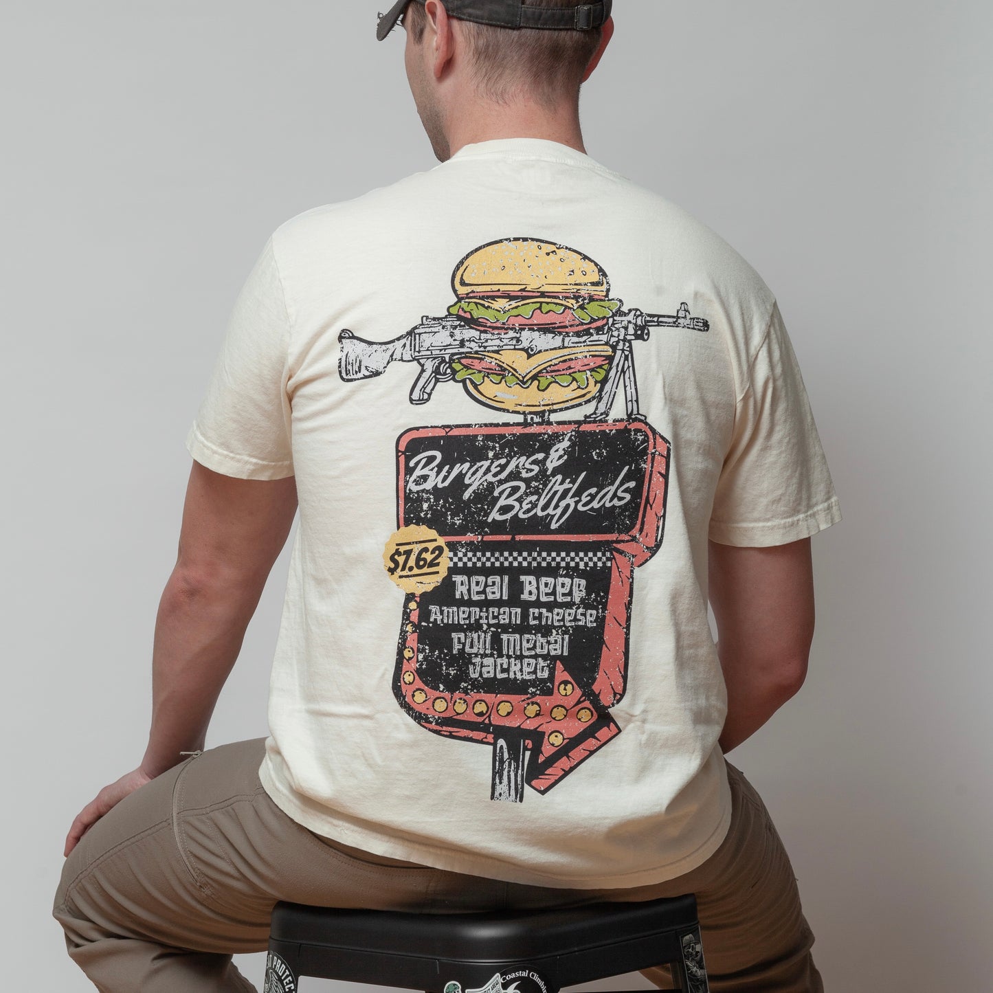 Burgers & Beltfeds - Olive/Off White